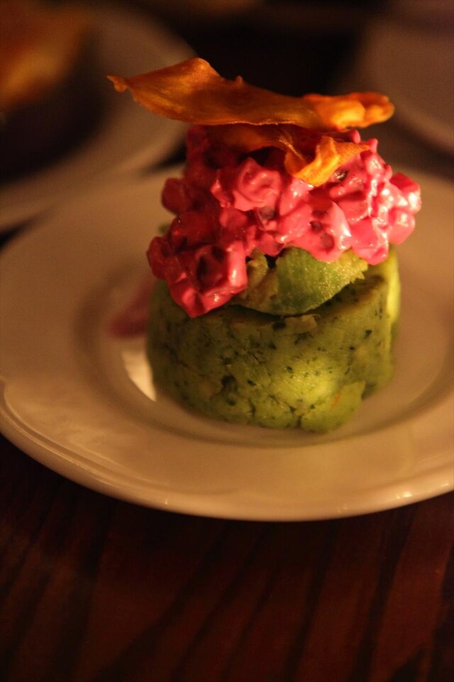 Causa santa rosa at Ceviche