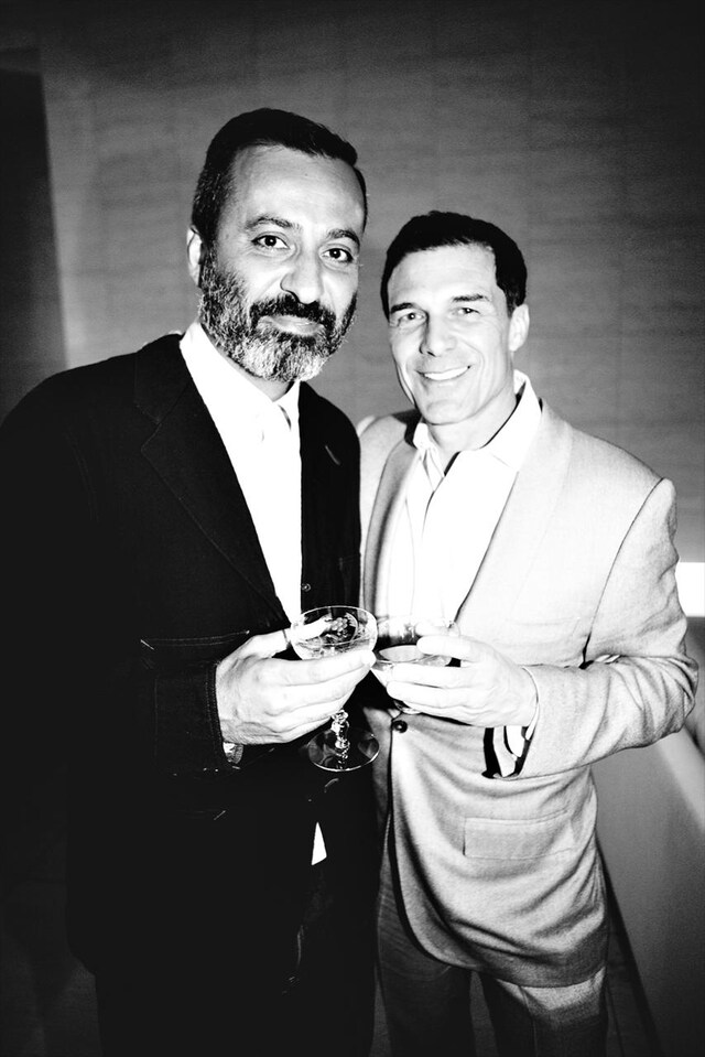 Mazdack Rassi and Andre Balazs at the AnOther Magazine and A