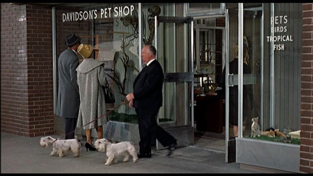Hitchcock with Stanley and Geoffrey make a cameo appearance 