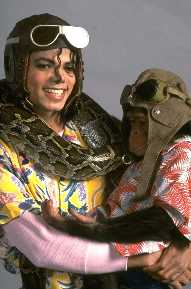 Michael Jackson and Bubbles