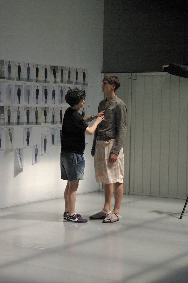 Backstage at Kolor, Pitti Uomo 2014