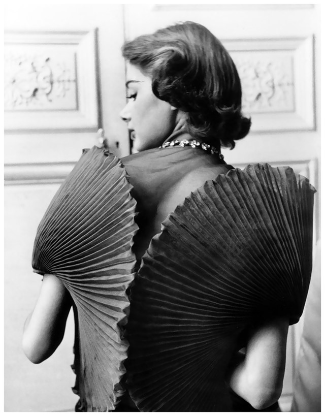 Jacqueline Marsel in a dress by Elsa Schiaparelli, 1951