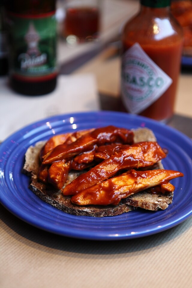 BBQ chicken at Blue Plate