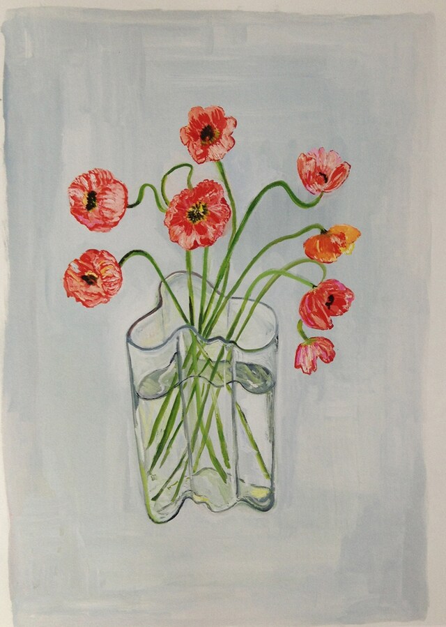 Aalto Vase with Poppies, 2008