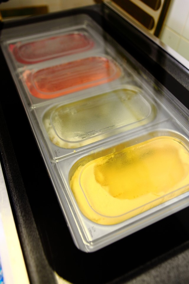 Fresh ice cream at La Grotta