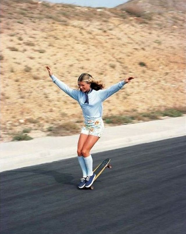 70s skater chick