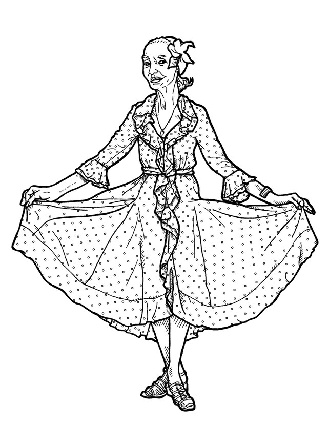 From Advanced Style the Coloring Book by Ari Seth Cohen