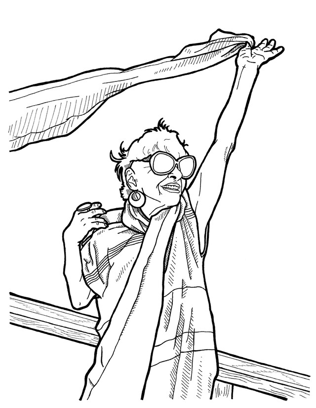 From Advanced Style the Coloring Book by Ari Seth Cohen