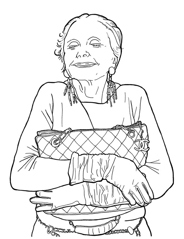 From Advanced Style the Coloring Book by Ari Seth Cohen