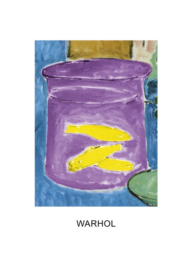 John Baldessari, Double Vision: Warhol (Violet &amp; Yellow), 20