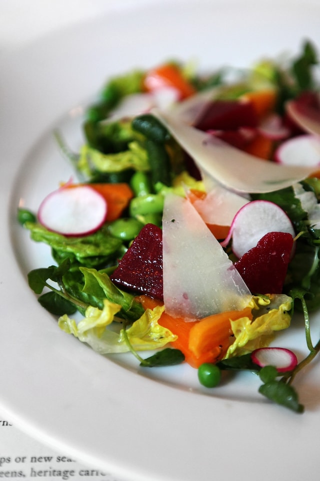 Garden vegetable salad at Rivington