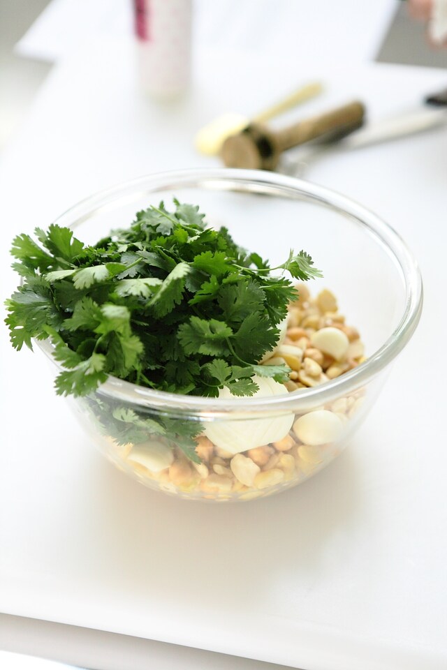 Falafel mixture in Anissa Helou&#39;s kitchen