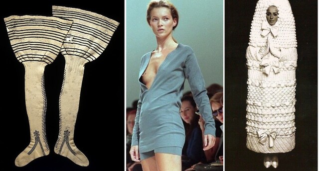 Fashion Classics: 1640s knitted hose; Jil Sander 1996; YSL k