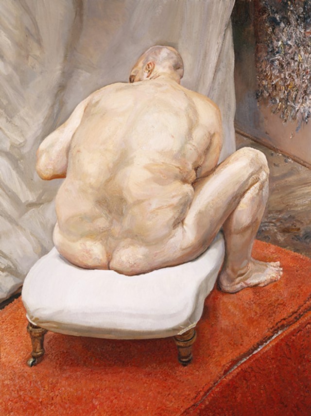 Lucien Freud, Naked Man, Back View, 1991–92