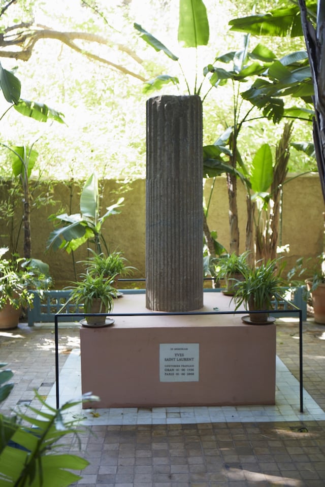 Yves Saint Laurent&#39;s memorial at Jardin Majorelle