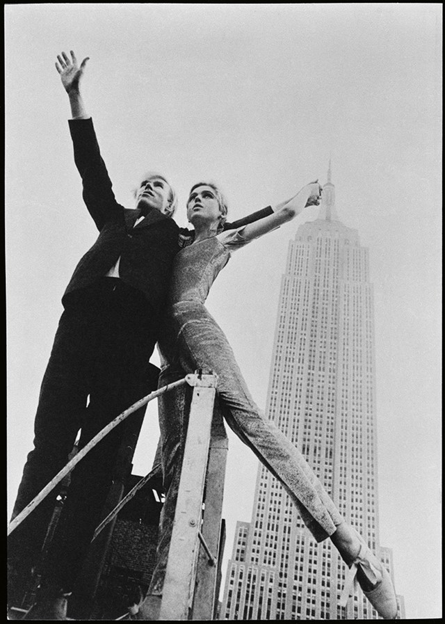 Andy and Edie share the spotlight with the Empire State Buil