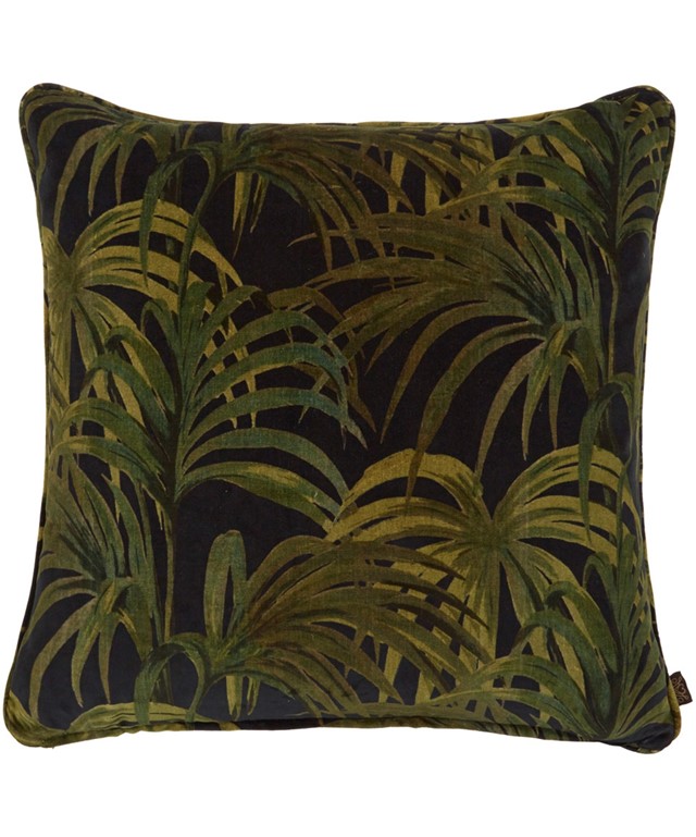 House of Hackney, Midnight and Green Palmeral Cushion