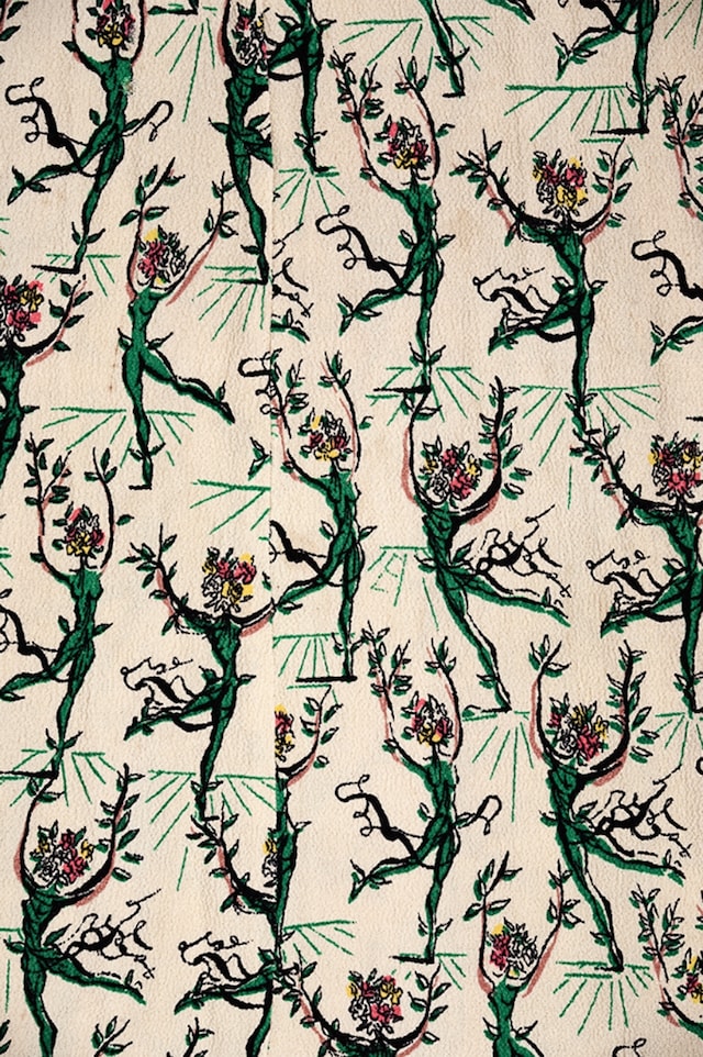 Detail of Flower Ballet, a textile designed by Salvador Dal&#237;