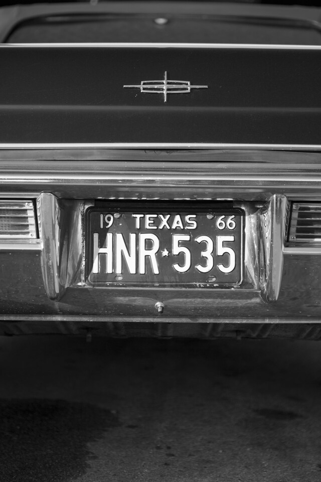 Texas numberplate