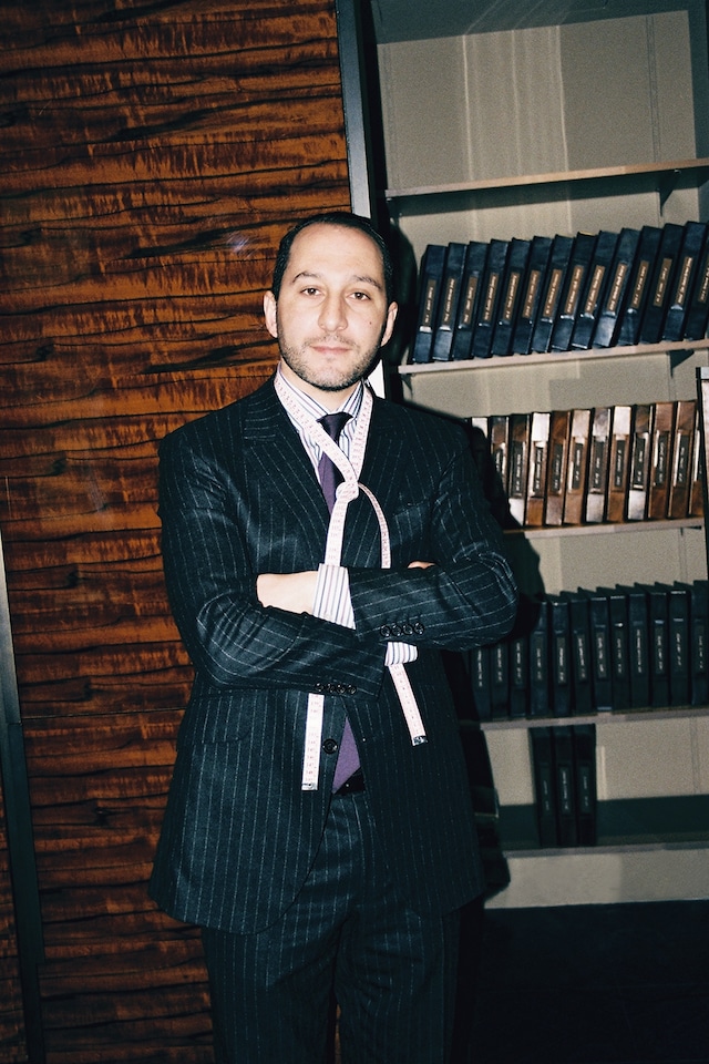 Karim Rebahi at the Berluti flagship store, Paris