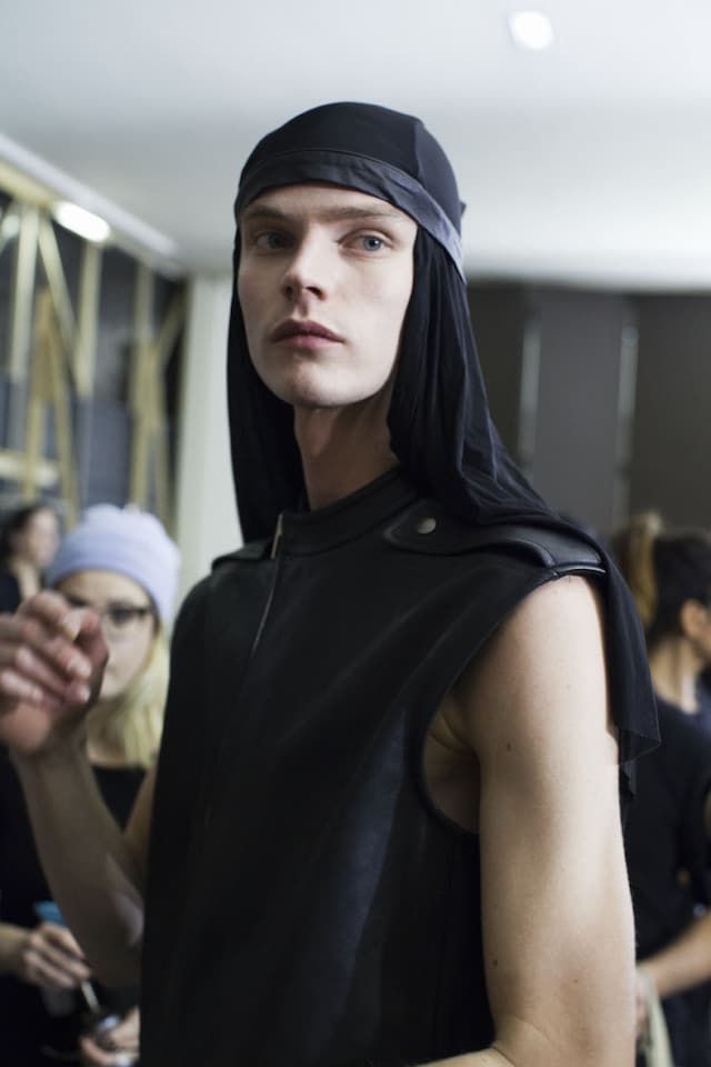 Bart Grein (Q Model Management NY) at Rick Owens A/W14
