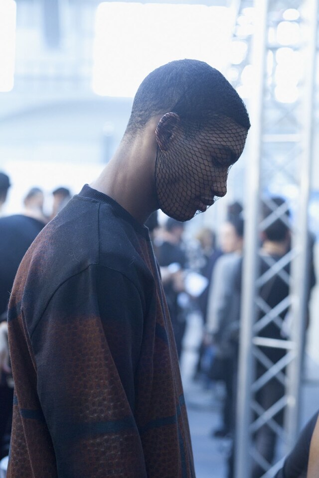 O’Shea Robertson (Select Model Management) at Givenchy A/W14
