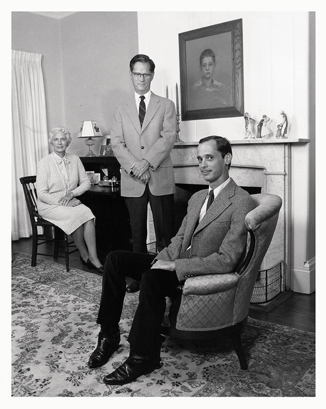 John Waters with his parents, 1979