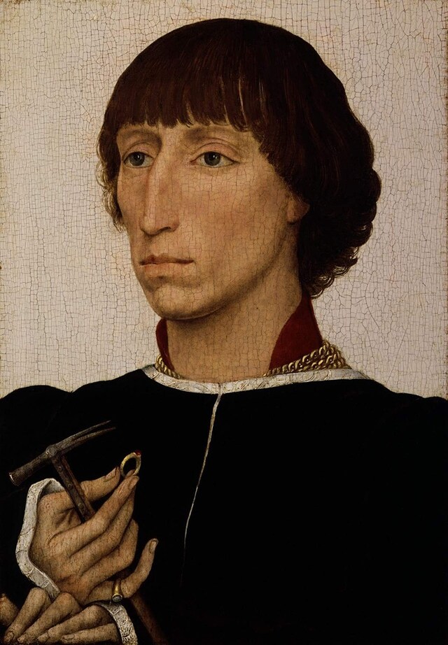 Portrait of Francesco d&#39;Este, c. 1460, by Rogier van der Wey