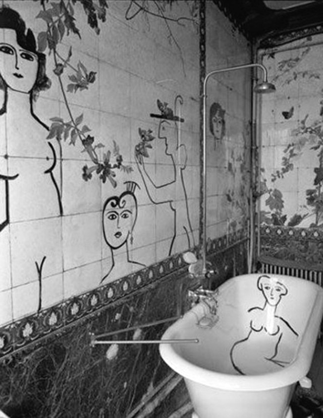 Bathroom by Saul Steinberg