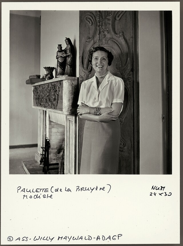 Paulette in her Paris salon c. 1948