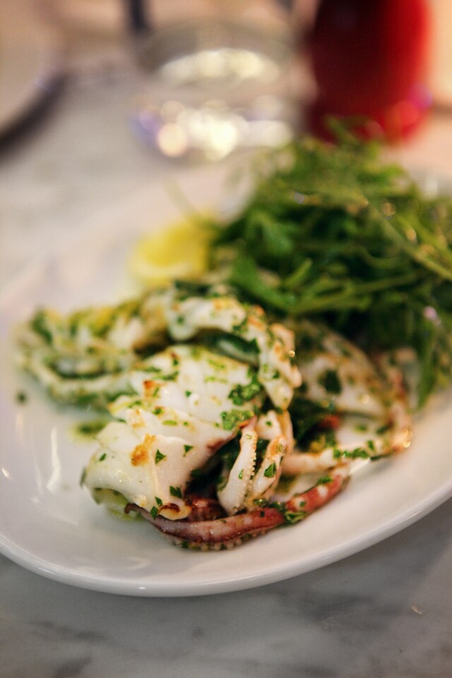 Char-grilled squid