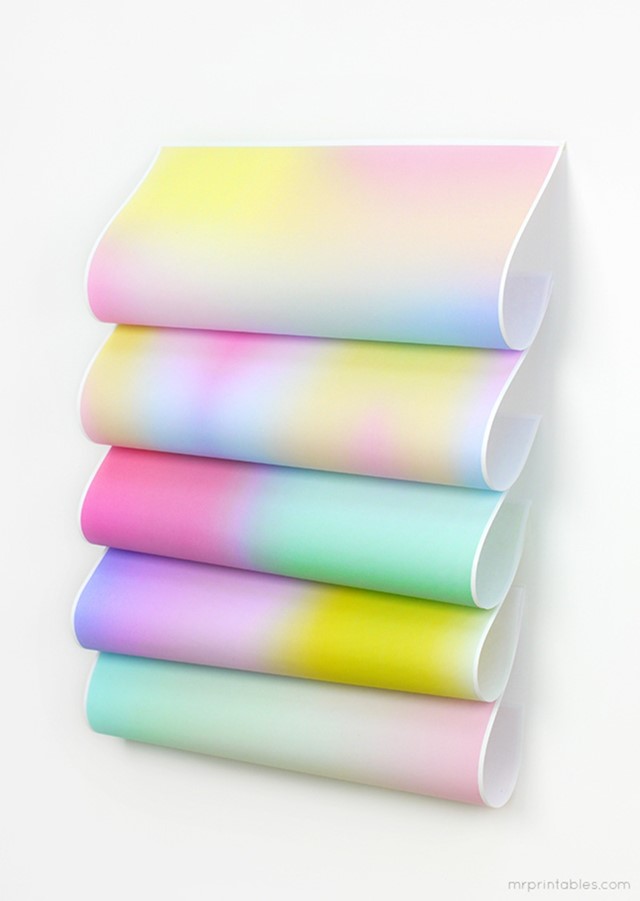 Mr Printables Gradient Wrapping Paper