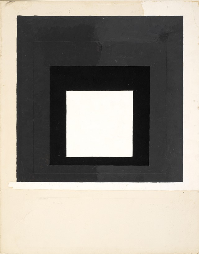 Josef Albers, Colour study for Homage to the Square, c1950