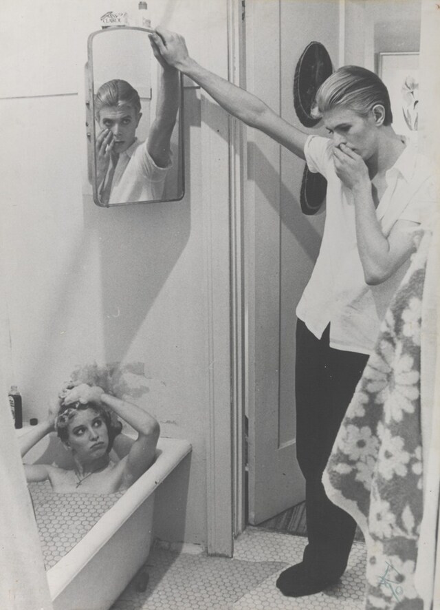Photo-collage by David Bowie of manipulated fi lm stills fro
