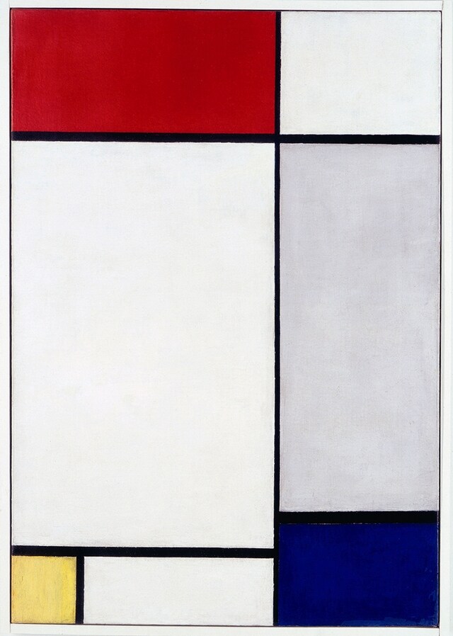 Piet Mondrian, Composition with Red, Yellow and Blue, 1927
