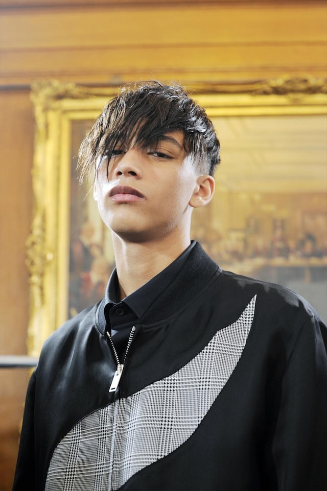 Jackson Hale in S/S15 Alexander McQueen