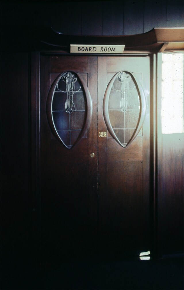 Boardroom doors, Glasgow School of Art, 1976