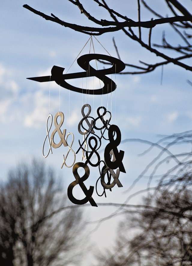Ampersand Wind Chimes by Molly McLeod