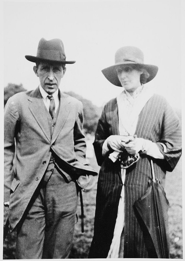 Leonard and Virginia Woolf in Hyde Park, 1925.