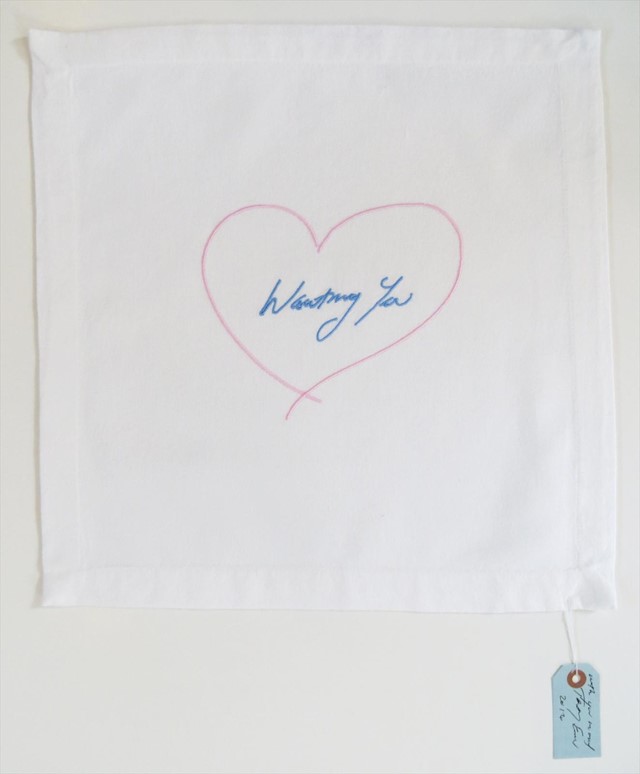 Wanting You Napkin by Tracey Emin