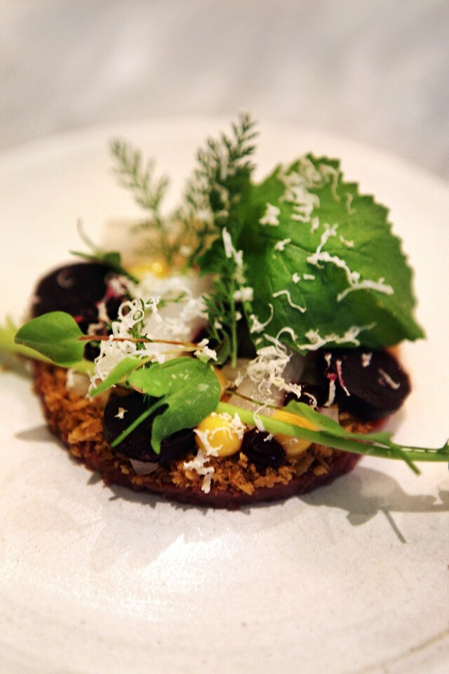 Raw beef with sorrel