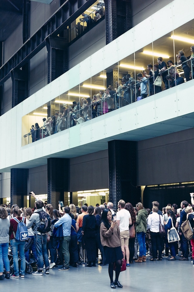 On the Phone at London Fashion Week S/S15