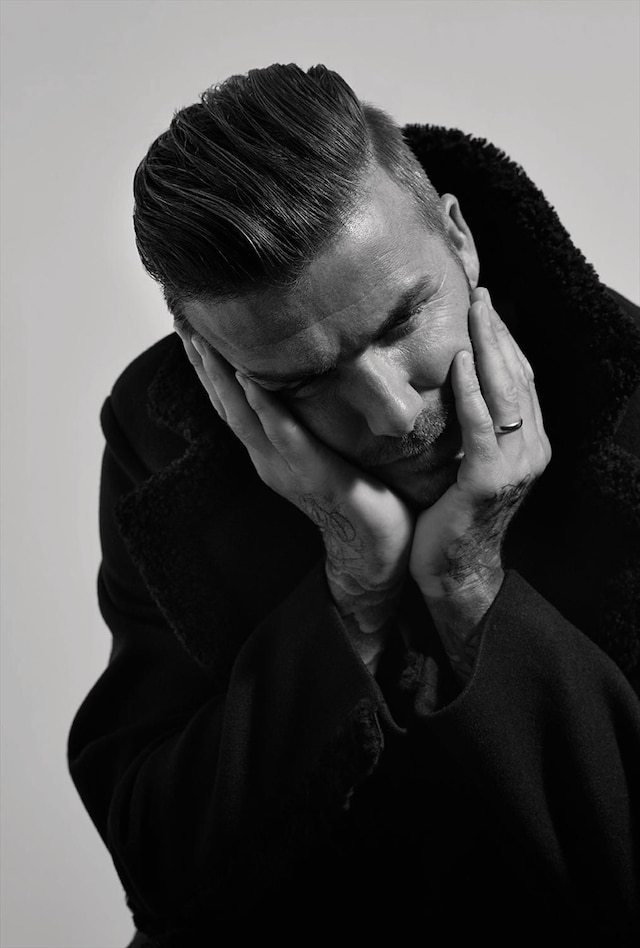David Beckham in Another Man A/W14