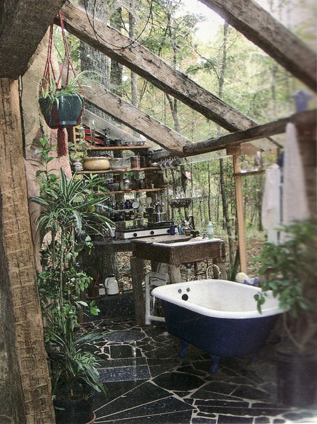 Treelined Bathroom