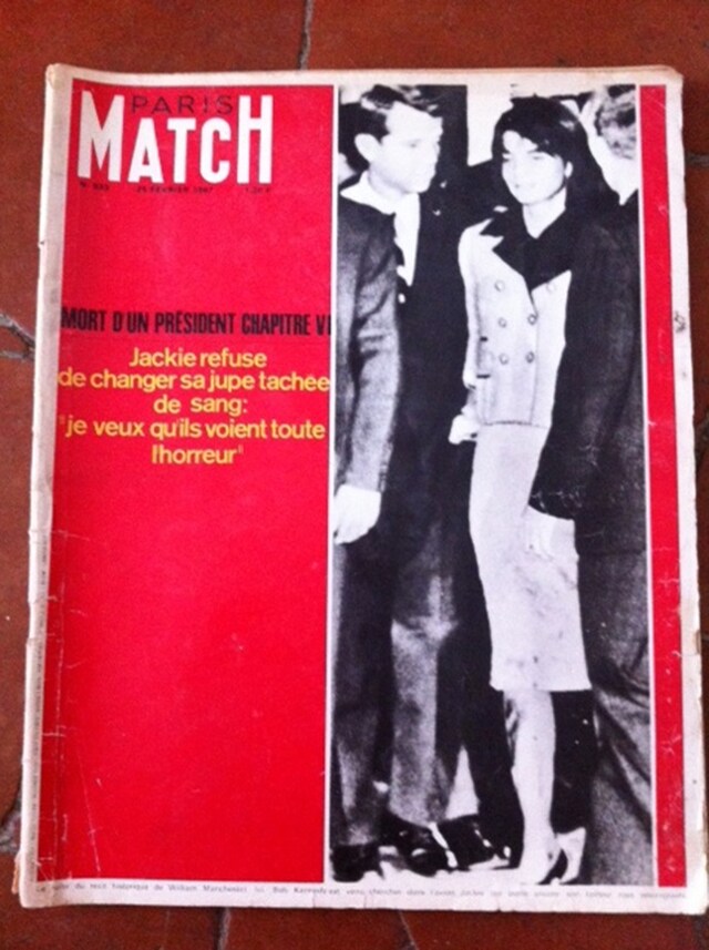 Jackie Kennedy on the front of Paris Match