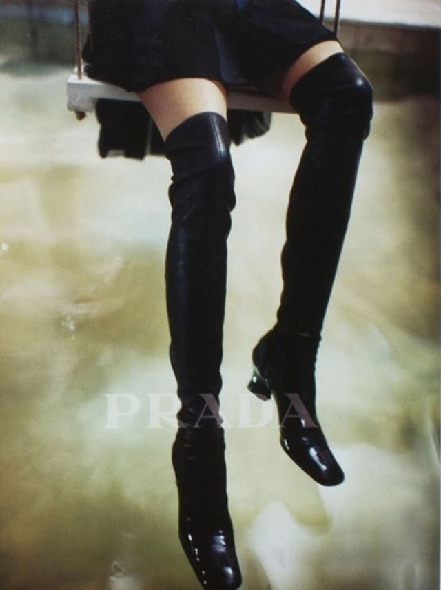 Prada thigh store high boots