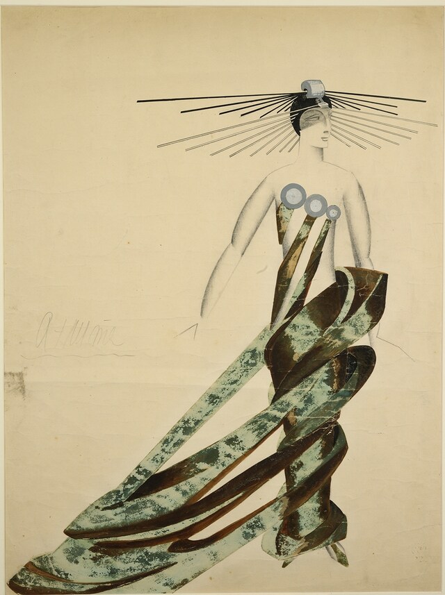 Alexandra Exter, Costume design for &#39;a Queen of Martians&#39; fo