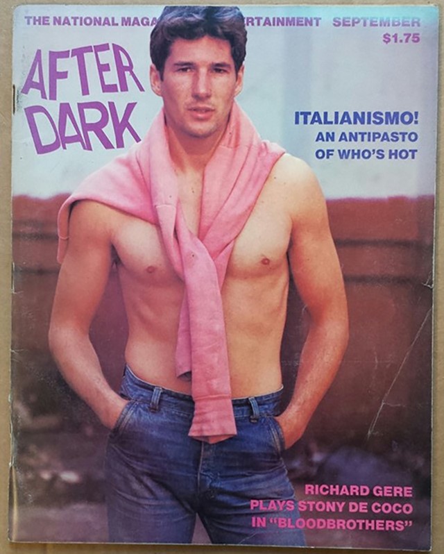 Richard Gere on the cover of After Dark magazine, September 