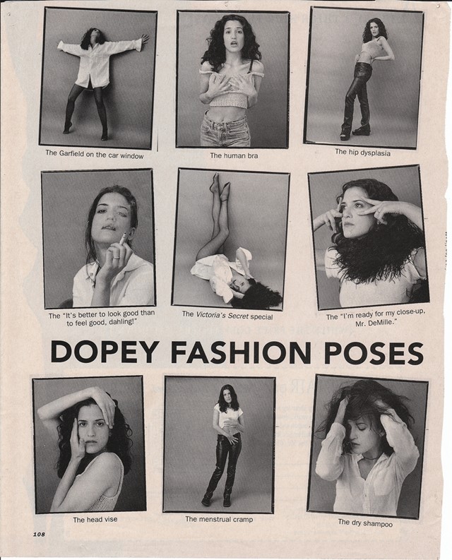 [Fig. 5] Dopey Fashion Poses, Sassy Magazine, 1993