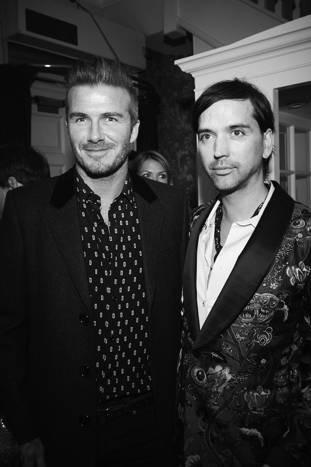David Beckham and Alister Mackie
